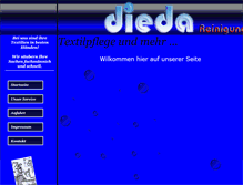 Tablet Screenshot of dieda-reinigung.de